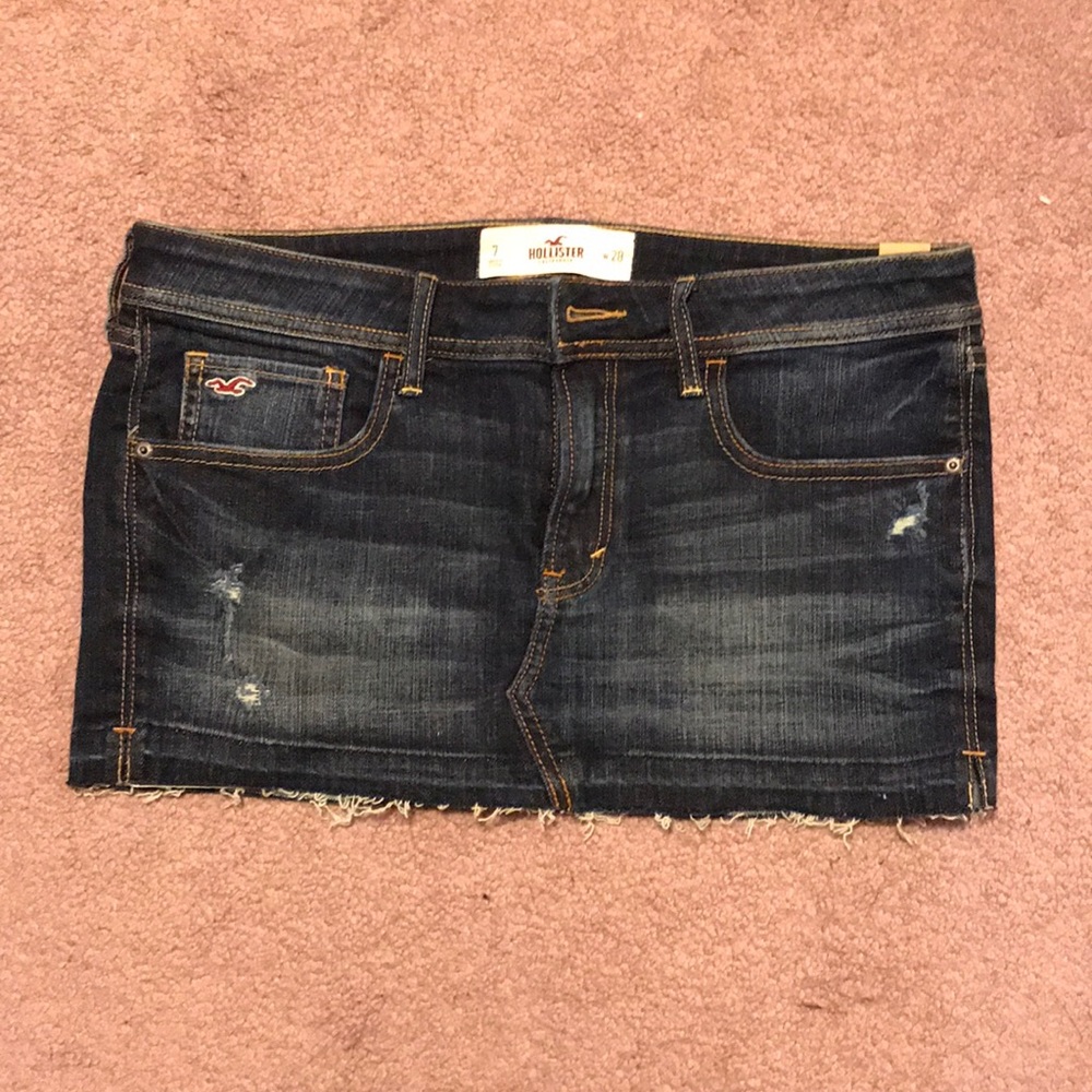 NEW hollister denim skirt